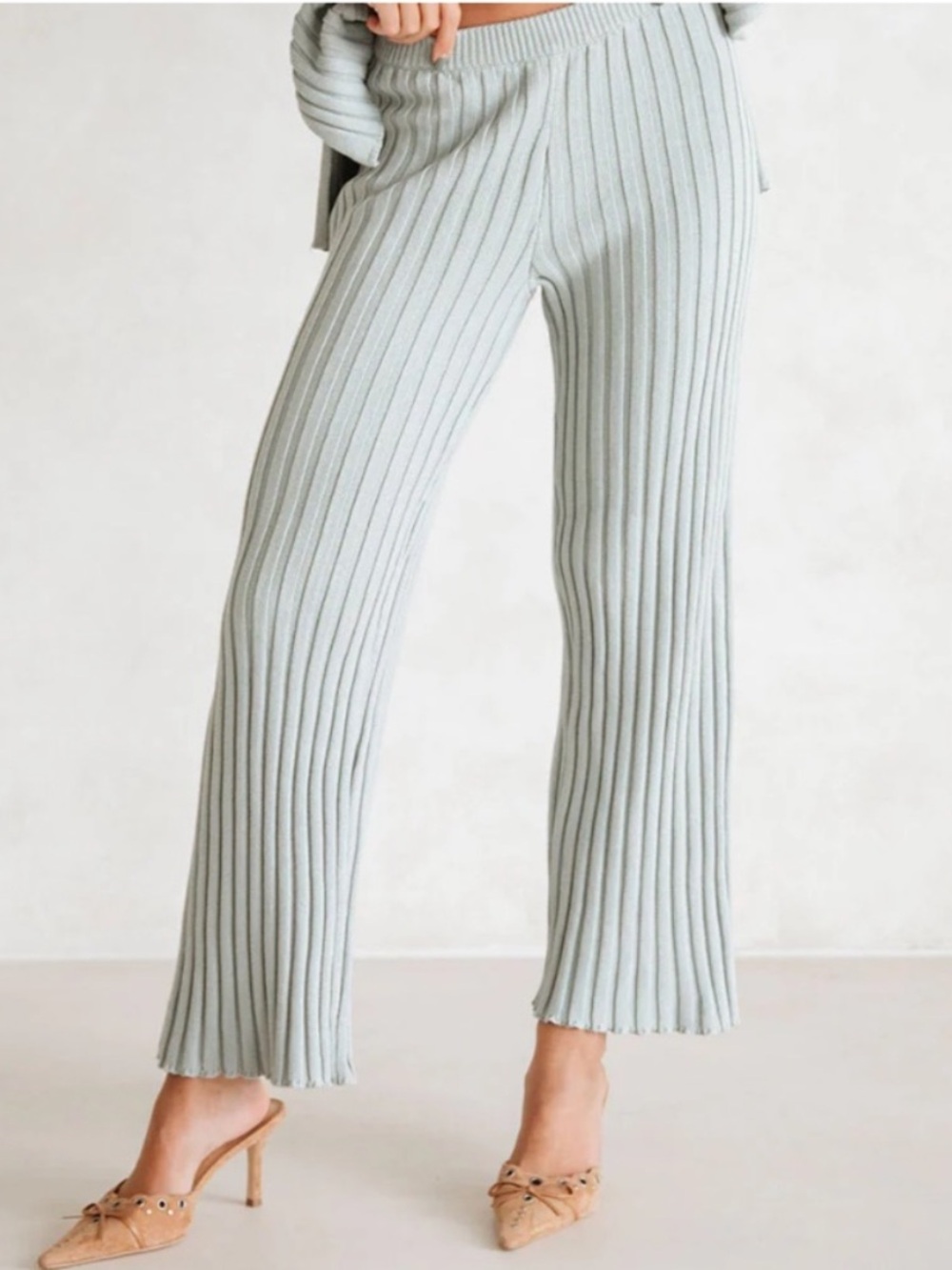 SABO Celine Ribbed 100% Cotton Pants